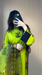 Zest Tribal 3-Piece Set – Neon Lime & Midnight Black