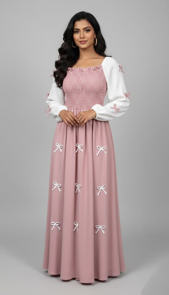 Bow Charm Maxi Dress