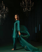 Qalbeena Green Farshi Shalwar Kameez