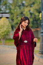 Luxury Velvet Kaftan – Elegant Flowing Evening Wear