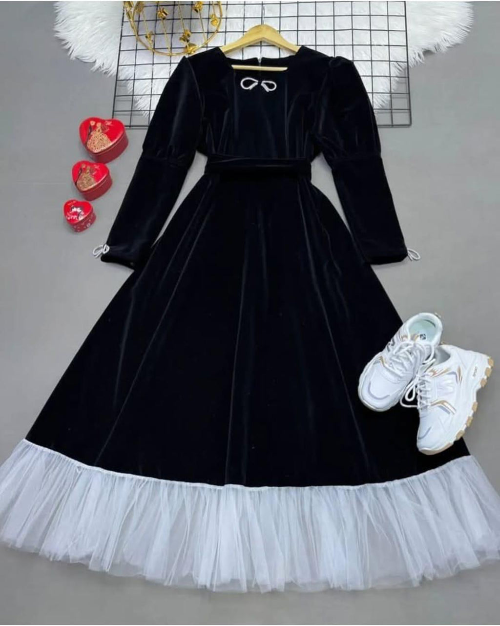 FAIRYTALE VELVET PUFFY MAXI