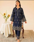 QALBEENA SILK EMBROIDERY 2PC
