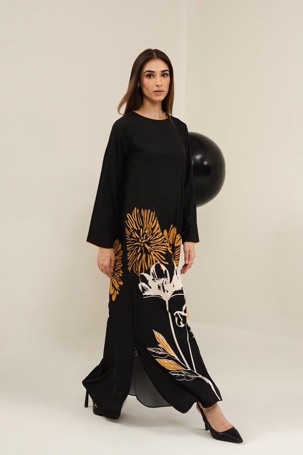 Black Floral 2-Piece