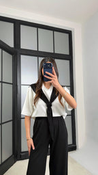 Tie & Draped Co-Ord Set