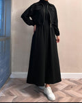 QALBEENA ZIPER COATY MAXY