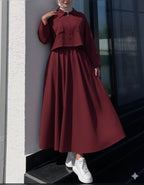 Winter Fleece Zipper Coati Maxi