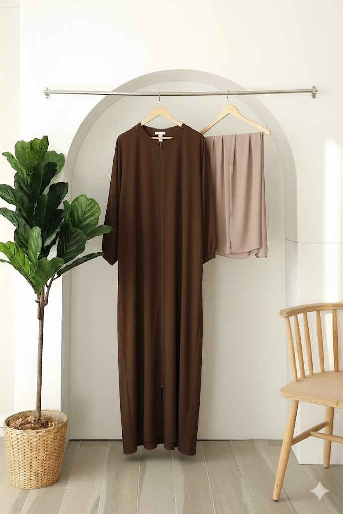 Modest Badam Abaya with Stoller
